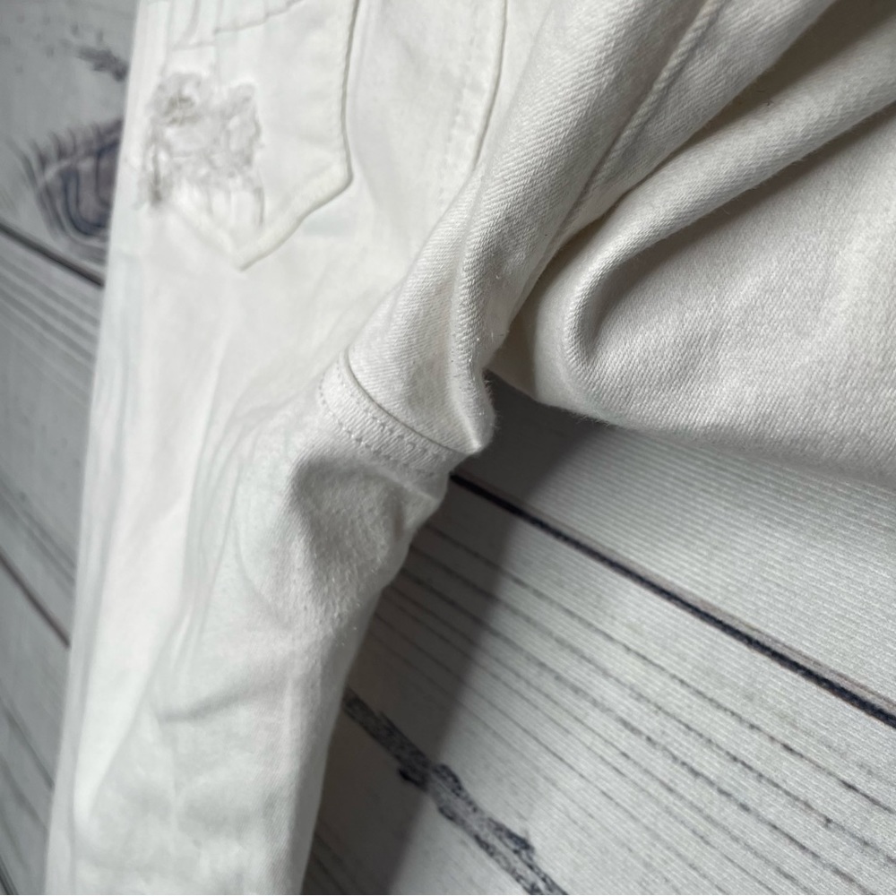 American Eagle outfitters white ripped super high-rise jagging size 4 - Picture 12 of 16